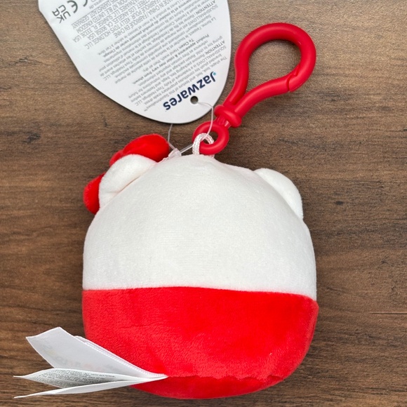 NWT SQUISHMALLOWS Sanrio Mini Plush 3.5" HELLO KITTY Clip On Key Chain Bag NEW - Picture 4 of 11